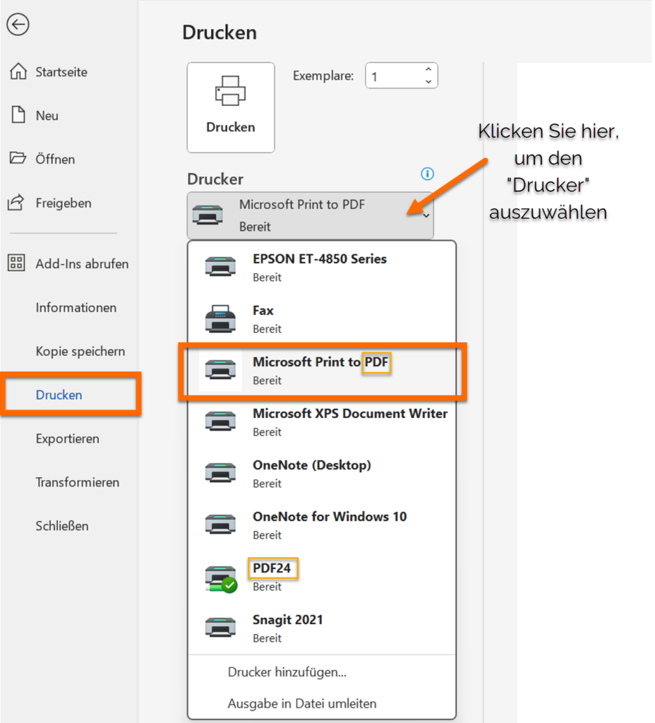 Anleitung: PDF erstellen in Word