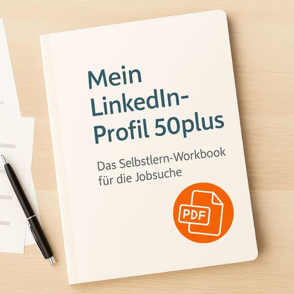 Cover mit Text "Mein LinkedIn Profil 50plus"
