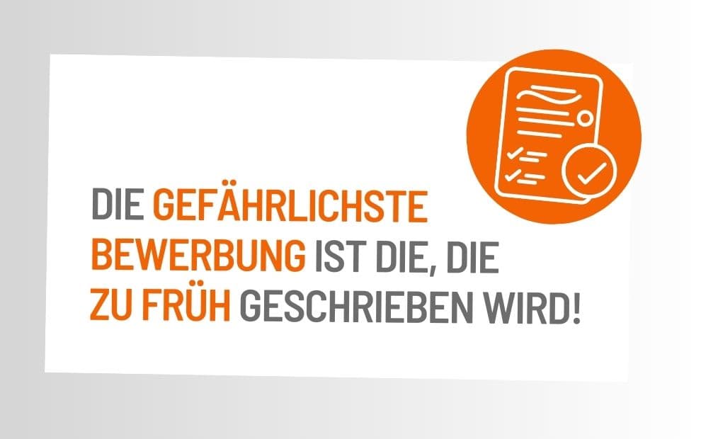 Berufliche Klarheit kommt vor der Bewerbung