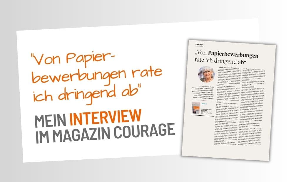 Interview in Courage: „Bewerben mit 50plus: Was wirklich zählt“